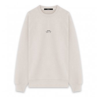 STAMPD | WASHED STACKED LOGO CREWNECK / SAND