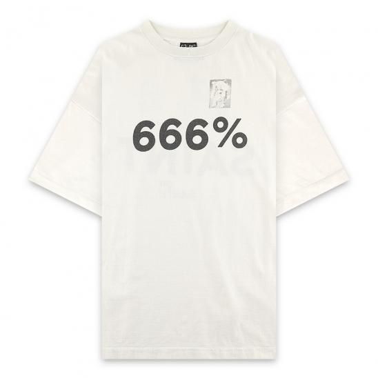 SAINT MXXXXXX(セントマイケル) 商品ページ - TEE 666% / WHITE SAINT MXXXXXX(セントマイケル) 商品ページ - TEE 666% / WHITE
