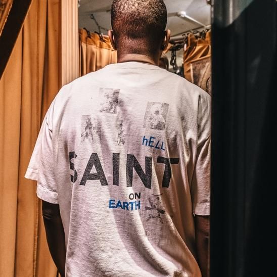 SAINT MXXXXXX(セントマイケル) 商品ページ - TEE 666% / WHITE SAINT MXXXXXX(セントマイケル) 商品ページ - TEE 666% / WHITE