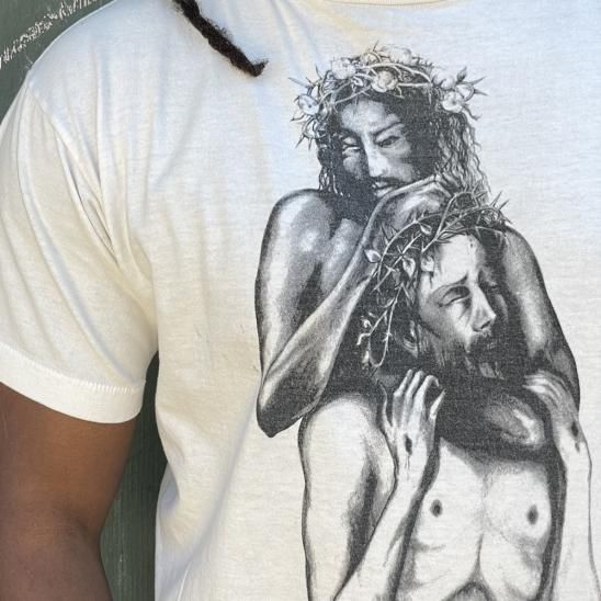 SAINT MXXXXXX | STT TEE DBL JESUS / WHITE