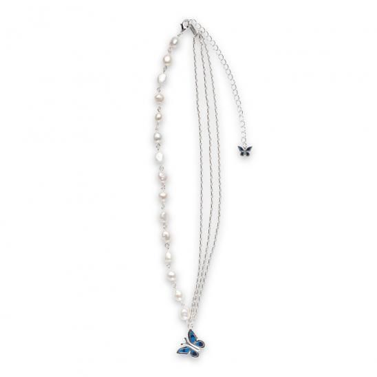 STUGAZI | AMOR BUTTERFLY NECKLACE / ELECTRIC SILVER