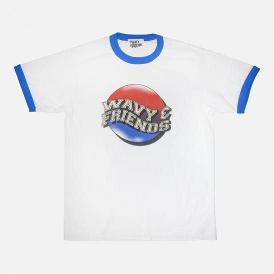 WAVY & FRIENDS | WYT-002 T-SHIRTS / WHITE X BLUE