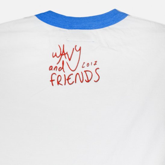 WAVY & FRIENDS | WYT-002 T-SHIRTS / WHITE X BLUE