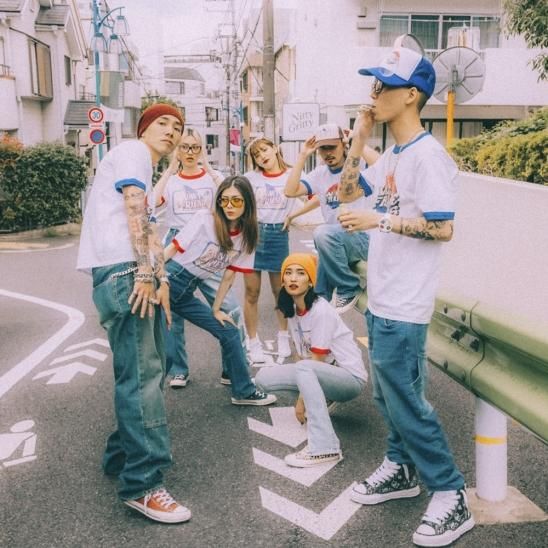 WAVY & FRIENDS | WYT-002 T-SHIRTS / WHITE X BLUE