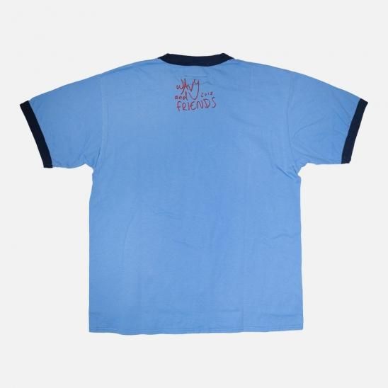 WAVY & FRIENDS | WYT-005 T-SHIRTS / BLUE X BLACK