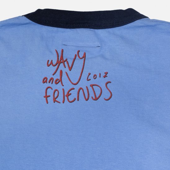 WAVY & FRIENDS | WYT-005 T-SHIRTS / BLUE X BLACK