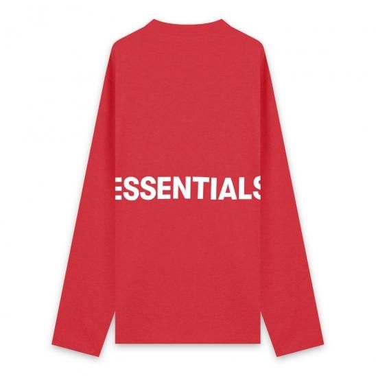 FOG ESSENTIALS | BOXY GRAPHIC LONG SLEEVE T-SHIRT / RED