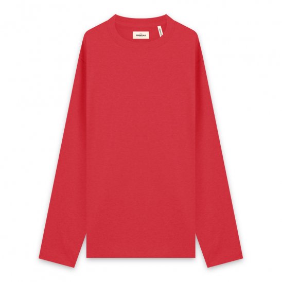 FOG ESSENTIALS | BOXY GRAPHIC LONG SLEEVE T-SHIRT / RED