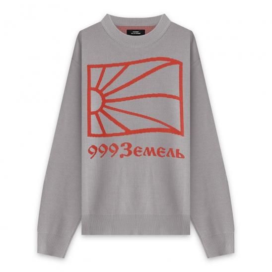 RASSVET | MENS WOOL SWEATER KNIT / GREY