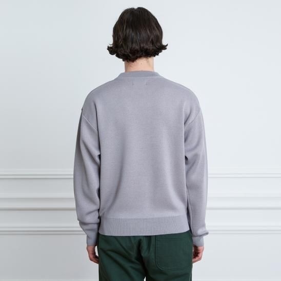 RASSVET | MENS WOOL SWEATER KNIT / GREY