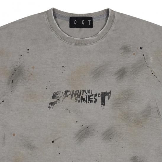 SOMEIT | SOLVER LS VINTAGE TEE / STONE GREY