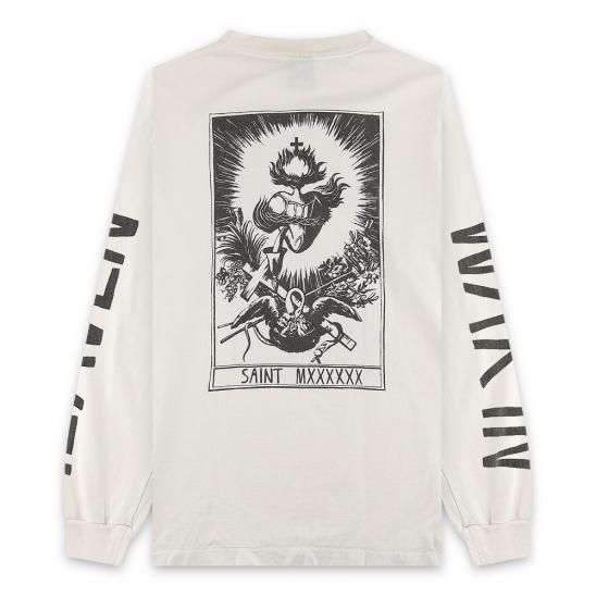 関税込【SAINT Mxxxxxx】LS TEE/BRAIN/WHITE SAINT Mxxxxxx セント マイケル SS25 LS TEE/BRAIN / WHT - NUBIAN