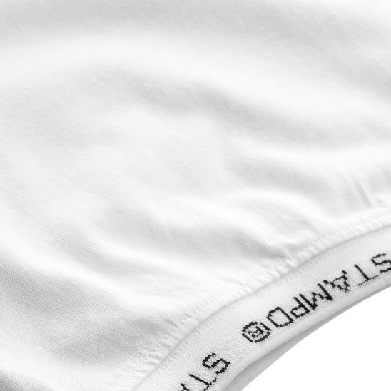 STAMPD | RIBBED STUDIO RELAXED TEE / WHITE