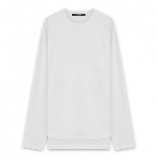 STAMPD | DOUBLE LAYER RELAXED LS TEE / WHITE
