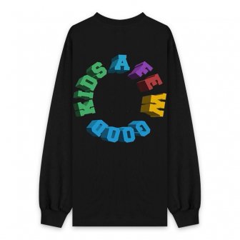 A FEW GOOD KIDS | RAINBOW LOGO LONG SLEEVE / BLACK