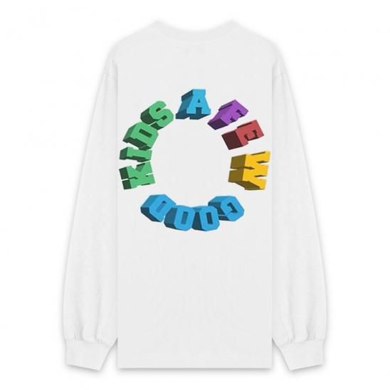 A FEW GOOD KIDS | RAINBOW LOGO LONG SLEEVE / WHITE