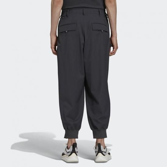 Y-3 ADIDAS YOHJI YAMAMOTO | M CLASSIC REFINED WOOL CUFF PANTS / CARBON