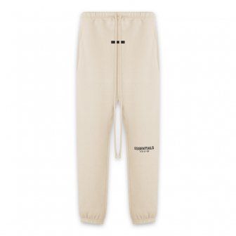 FOG ESSENTIALS | RUBBER TAG PRINT SWEATPANTS / CREAM