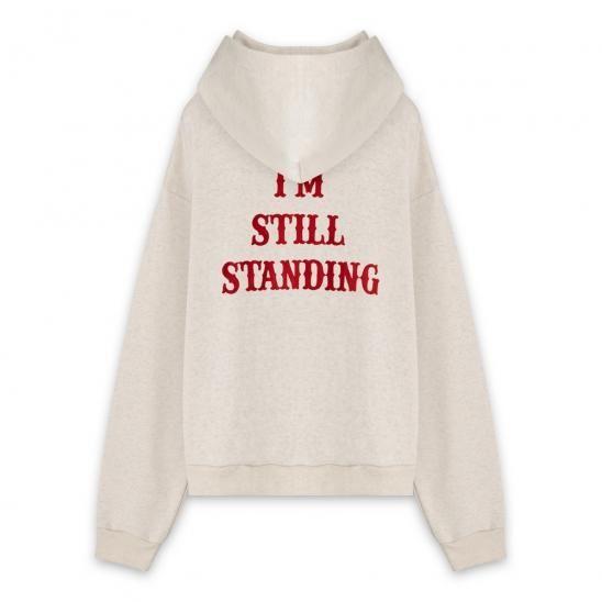 MINDSEEKER | VINTAGE RELUX FIT CHAIN STITCH HOODY / IVORY