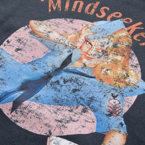 MINDSEEKER | VINTAGE RELUX FIT PIN UP GIRL HOODY / BLACK