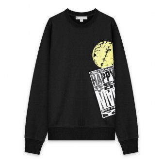 Y-3 ADIDAS YOHJI YAMAMOTO | M CH1 OPTIMISTIC ILLUSIONS CREW SWEATSHIRT / BLACK