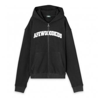 A FEW GOOD KIDS | CIRCLE LOGO ZIP HOODIE / BLACK