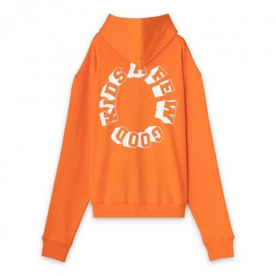 A FEW GOOD KIDS | CIRCLE LOGO ZIP HOODIE / ORANGE