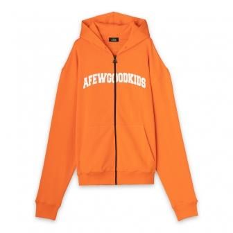 A FEW GOOD KIDS | CIRCLE LOGO ZIP HOODIE / ORANGE