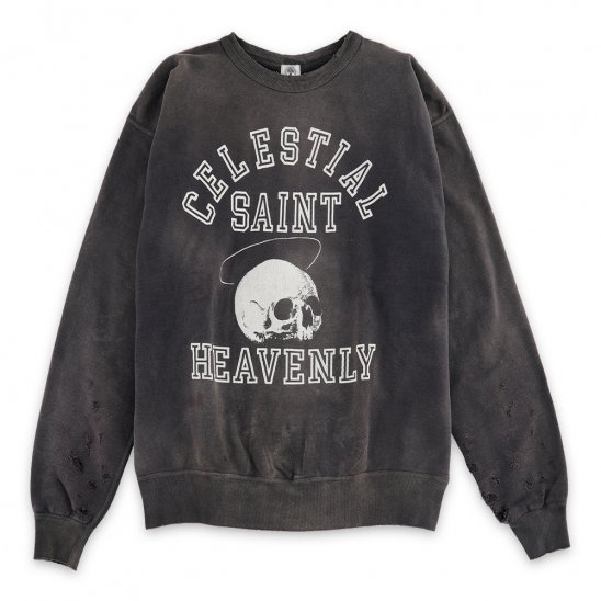 SAINT MXXXXXX | SWT SHIRT SKULL / BLACK