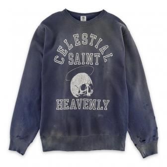 SAINT MXXXXXX | SWT SHIRT SKULL / NAVY