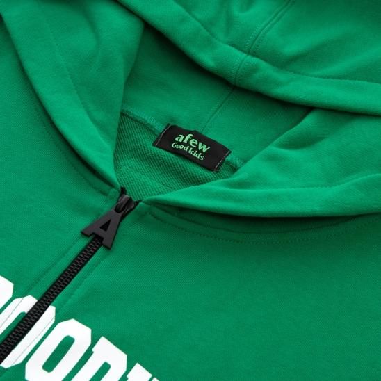 A FEW GOOD KIDS | CIRCLE LOGO ZIP HOODIE / GREEN