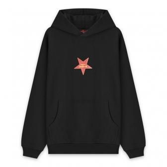 RASSVET X SLAVA MOGUTIN | MOGUTIN MENS COTTON MOGUTIN HOODIE KNIT / BLACK