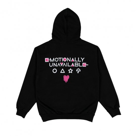 EMOTIONALLY UNAVAILABLE X SQUID GAME | SGM X EU CANDY HOODIE / BLACK