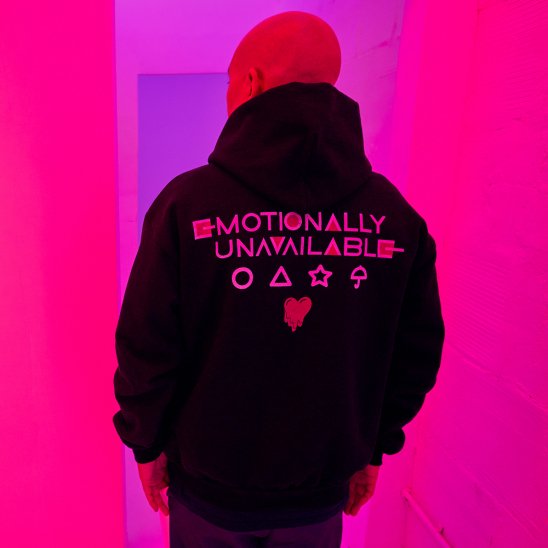 EMOTIONALLY UNAVAILABLE X SQUID GAME | SGM X EU CANDY HOODIE / BLACK