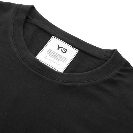 Y-3 ADIDAS YOHJI YAMAMOTO | M CLASSIC CHEST LOGO LS TEE / BLACK