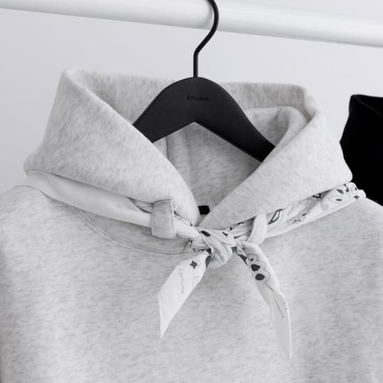 STAMPD | BANDANA HOODIE / OATMEAL HEATHER GREY