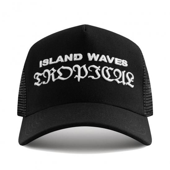 STAMPD | ISLAND WAVES 5 PANEL TRUCKER / BLACK