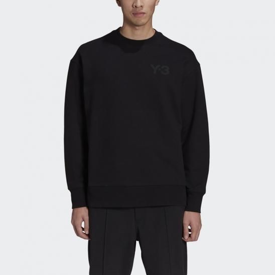 Y-3 ADIDAS YOHJI YAMAMOTO | M CLASSIC CHEST LOGO CREW SWEATSHIRT / BLACK