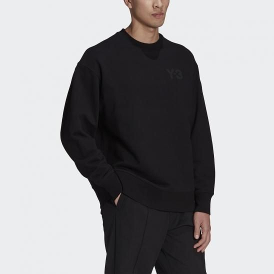 Y-3 ADIDAS YOHJI YAMAMOTO | M CLASSIC CHEST LOGO CREW SWEATSHIRT / BLACK