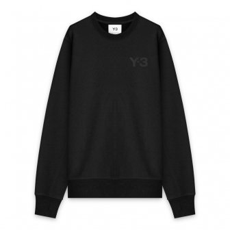 Y-3 ADIDAS YOHJI YAMAMOTO | M CLASSIC CHEST LOGO CREW SWEATSHIRT / BLACK