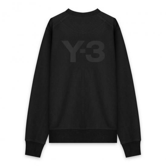 Y-3 ADIDAS YOHJI YAMAMOTO | M CLASSIC BACK LOGO CREW SWEATSHIRT / BLACK