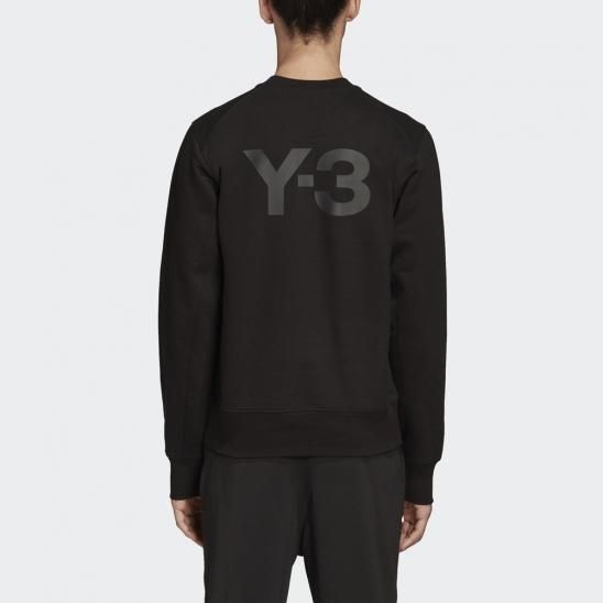 Y-3 ADIDAS YOHJI YAMAMOTO | M CLASSIC BACK LOGO CREW SWEATSHIRT / BLACK