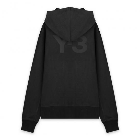 Y-3 ADIDAS YOHJI YAMAMOTO | M CLASSIC BACK LOGO FULL-ZIP HOODIE / BLACK