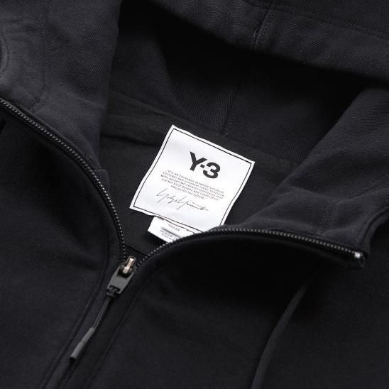 Y-3 ADIDAS YOHJI YAMAMOTO | M CLASSIC BACK LOGO FULL-ZIP HOODIE / BLACK