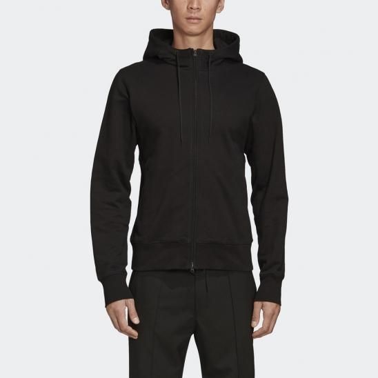 Y-3 ADIDAS YOHJI YAMAMOTO | M CLASSIC BACK LOGO FULL-ZIP HOODIE / BLACK