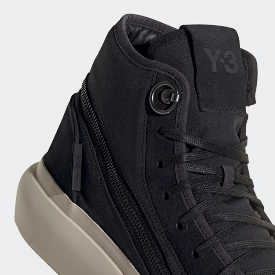 Y-3 ADIDAS YOHJI YAMAMOTO | Y-3 AJATU COURT HIGH / BLACK/BLACK/CLEABROWN