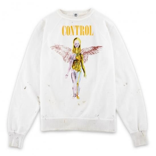 SAINT MXXXXXX | SWEAT SHIRT ANTMY OF ANGEL / WHITE