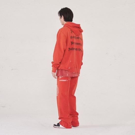 SOMEIT | J.X VINTAG HOODIE / VINTAGE DARK RED