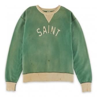 SAINT MXXXXXX | SWEAT SHIRT FELT / GREEN X GREY