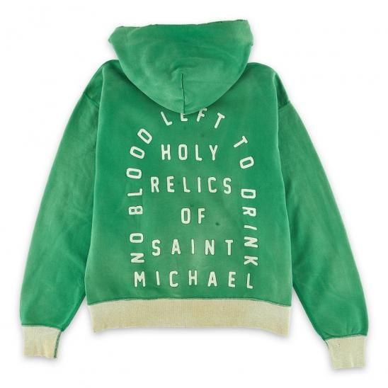 SAINTMICHAEL HOODIE FELT / YELxNVY XL